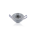 1,5W LED Indbygningslyskilde til elevator - Erstatter 15W - Ø4,2 cm Hul, Ø5,2 cm Mål, 25° Spredning, 2m Ledning - Input: 230V - 110lm - RA80
