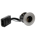 LEDlife indbygningspot Inno88 - GU10, børstet alu, IP44, godkendt i isolering, 230V