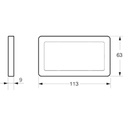 LK Fuga ramme BASE 63 2m - koksgrå