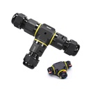 T-Samledåse til ledninger - 3-ledet, IP68 vandtæt, 230V, IP67