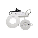 LED nødbelysning spot til loft, 3W - 3 timers batteri, Philips LED, Hvid - Ø7,5-12,5cm, 230V, 360lm