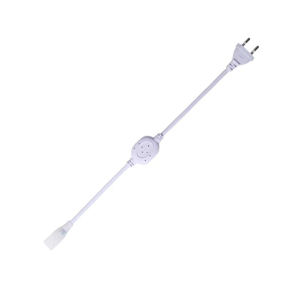 8x16 CLIP-ON Neon Flex LED lyskæde - IP67 beskyttelse, inkl. endeprop, 230V input