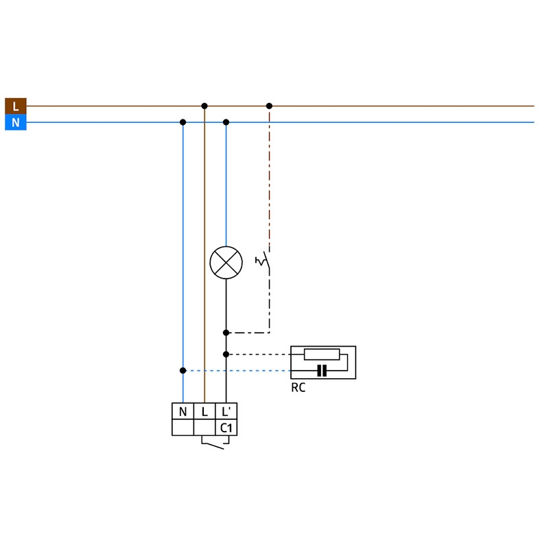 Bevægelsessensor RC-Plus Next N 280- hvid