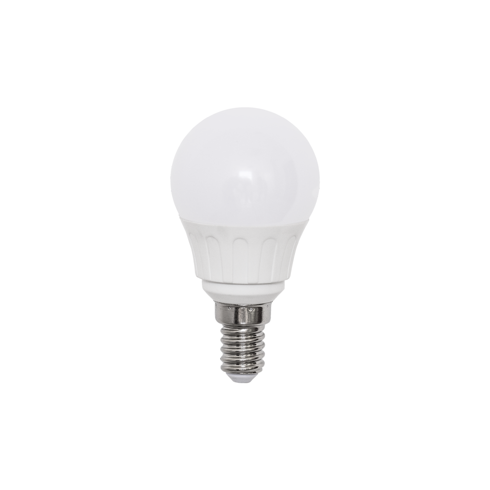 LED Pære A5 G45 - Storspredning, E14, 6W, 3000K, Erstatter 42W, 510lm, RA80, 3 års garanti