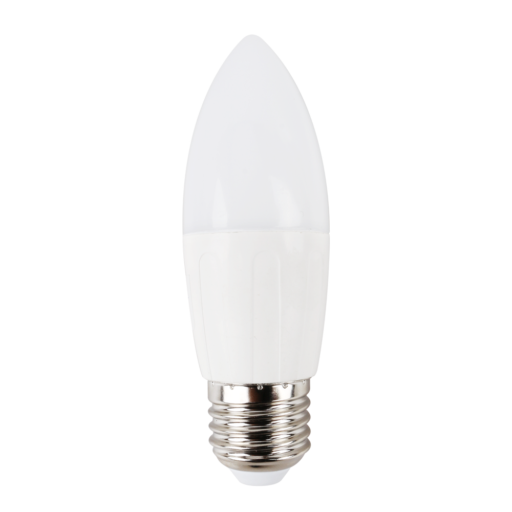LED Pære A5 C37 E27 9W - 3000K, Erstatter 62W, 840lm, RA80, 3 års garanti.