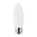 LED Pære A5 C37 E27 9W - 3000K, Erstatter 62W, 840lm, RA80, 3 års garanti.