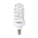 LED B5 Spiral Pære, 9W, E14, 3000K, Erstatter 62W, 230V, 840lm, RA80, 3 års garanti