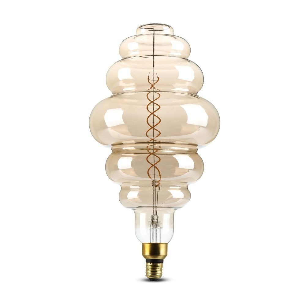 V-Tac 8W LED kæmpe globepære - Kultråd, Ø20 cm, dæmpbar, varm hvid, 2000K