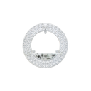 24W LED indsats med linser, flicker free - Ø21,5 cm, CCT 5i1, erstat G24, cirkelrør og kompaktrør - 2600lm, RA86, 230V entrébelysning