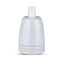 Grå Porcelæns Lampeholder E27 inkl. Lampe - Elegant belysningsløsning til dit hjem