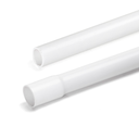 PVC Elektrisk Flaret Rør - 25mm, 2m, Hvid (3 års garanti)