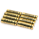 Kulstof-zink batterier R6 1.5V AA - Pakke med 8 stk. inkl. 3 års producentgaranti