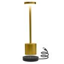 Candela Opladelig LED bordlampe med trådløs opladning - Guld, IP54, Inde/ude, touch dæmpbar