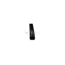 V-Tac Sort 1m 3-faset skinnespotsskinne inkl. tilslutning og endeprop - 230V