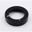 Sort påbygningsring til Reco og Cabi møbelspots, Ø6,9 cm - Passer perfekt til din belysning!