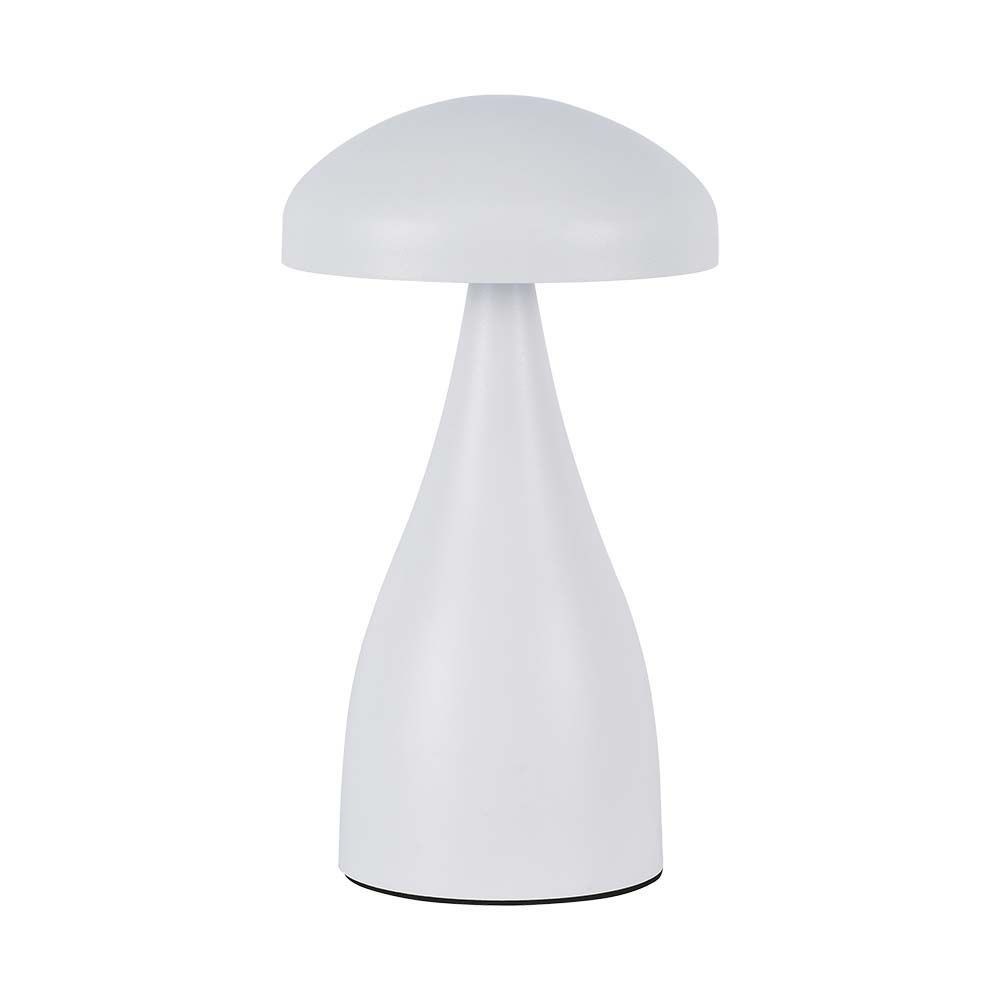 V-Tac Mini Opladelig CCT Bordlampe - Hvid, IP20, Touch Dæmpbar, Effekt: 1W, Lysstyrke: 55lm