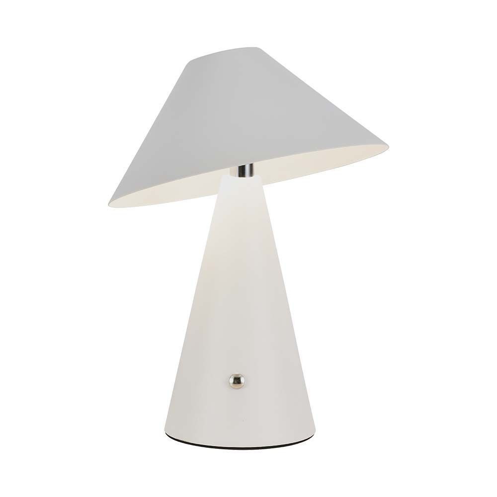V-Tac Opladelig 3i1 Bordlampe - Hvid, IP20, Touch Dæmpbar - 3W, 200lm