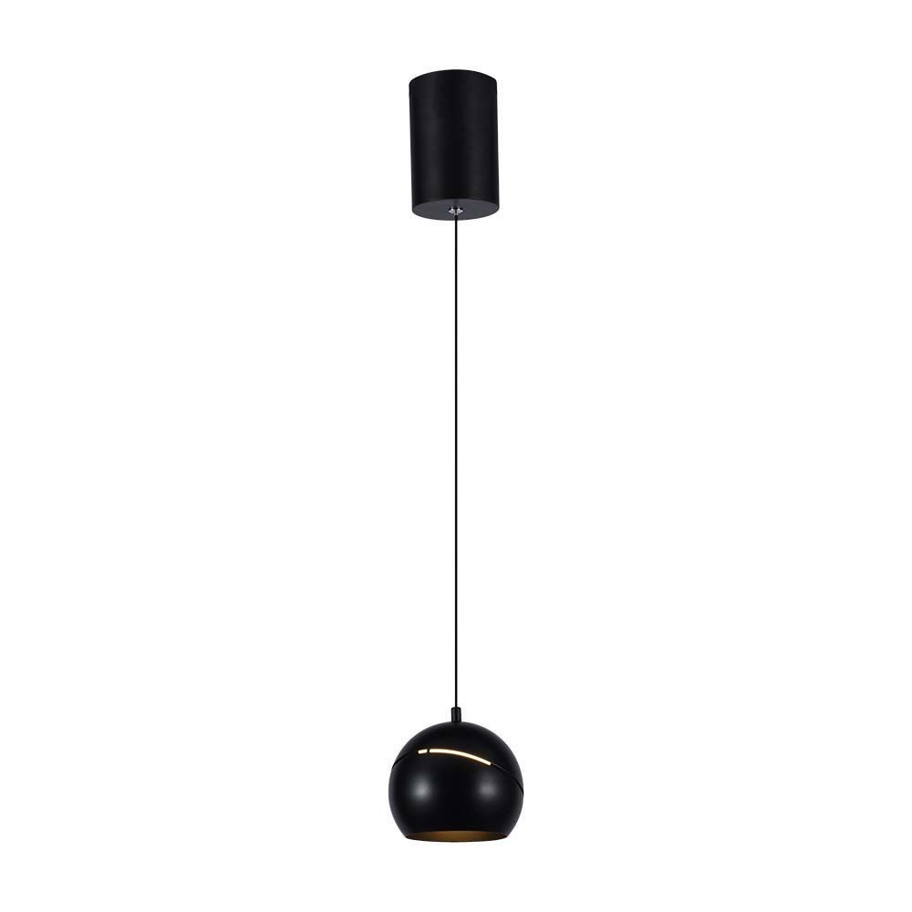 V-Tac LED loftlampe - Sort Ø12 inkl. ophæng, 8,5W, 230V, 850lm, RA80, Flicker free