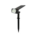 Solcelle havebelysning med fjernbetjening - Sort, CCT, 2W, IP65, 200lm