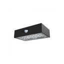 V-Tac 3W Solcelle Væglampe LED - Sort, Med Sensor, Vandtæt IP65
