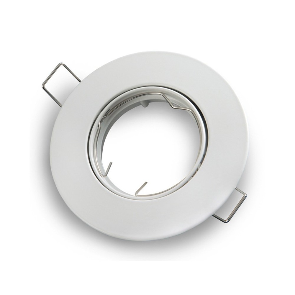 Downlight kit uden lyskilde - Ø7 cm hul, 9,2 cm mål, mat hvid, inkl. keramisk fatning MR11