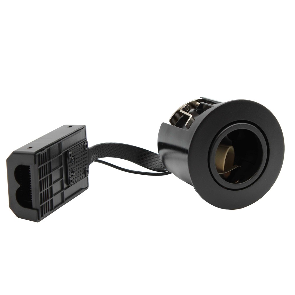 LEDlife indbygningsspot Inno88 - GU10, Sort, IP44, godkendt i isolering med 230V-input