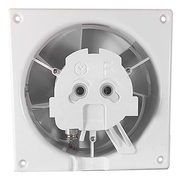 dRim ventilator m. kugleleje og bevægelsessensor hvid glas front