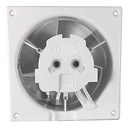 dRim ventilator m. kugleleje og bevægelsessensor hvid glas front