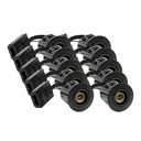 10 stk. Indbygningsspot Inno88 - GU10, Sort, IP44, godkendt til isolering, 230V