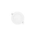 LED panel rund 17cm - 12w, hvid kant, Til indbygning
