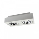 MIRORA 2x AR111 OVERFLADE GU10 250V IP20 HVID rektangel lysarmatur - 230V indgang