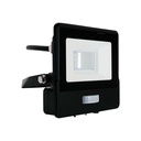 V-Tac 10W LED projektør med sensor - Samsung LED chip, 5 års producentgaranti, IP65