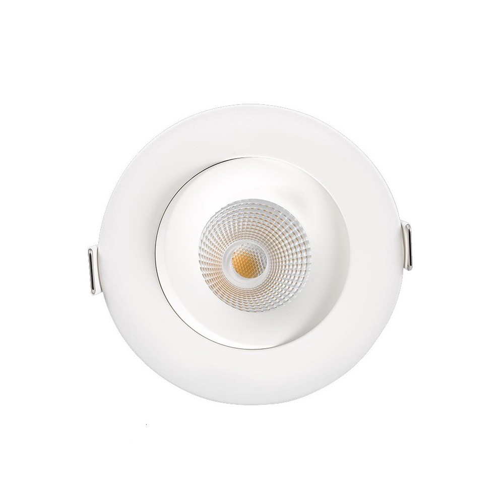 LEDlife 7W Low Profile Indbygningsspot - Ø8,3 cm Hul, Ø10 cm Mål, RA95, CCT, Dæmpbar 230V