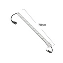 Trappe aluprofil med LED strip - 70 cm, 4W, 24V, IP65, med stik