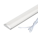 1 meter LED skabsbelysning - 6mm høj, 12V, 9W, med endeprop, 700lm, RA82