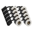 10 stk. indbygningspot Inno88 - GU10, mat hvid, IP44, godkendt i isolering, 230V input