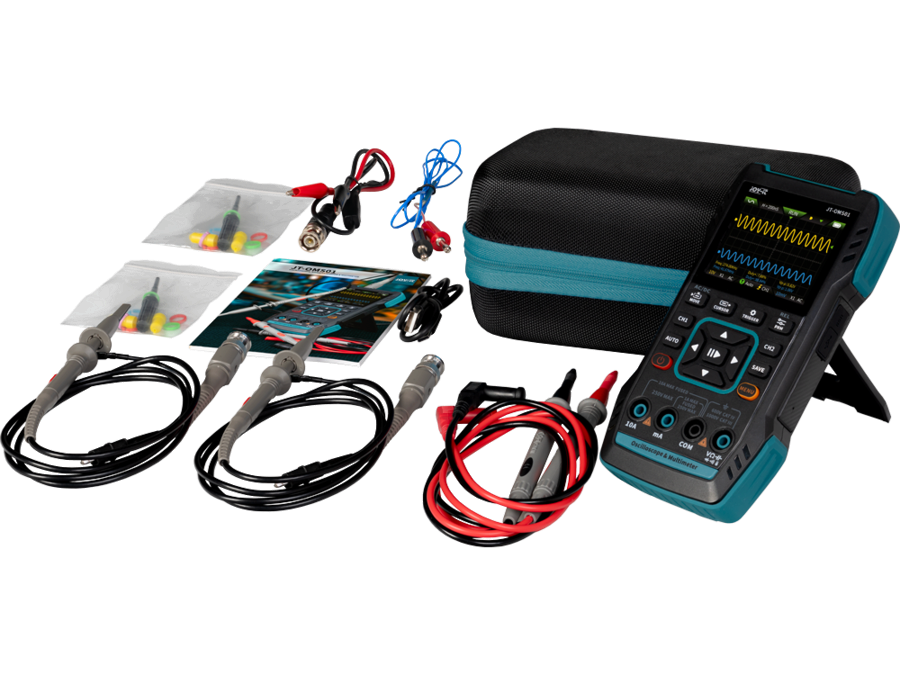Håndholdt 3-i-1 Oscilloskop , Multimeter, Signalgenerator