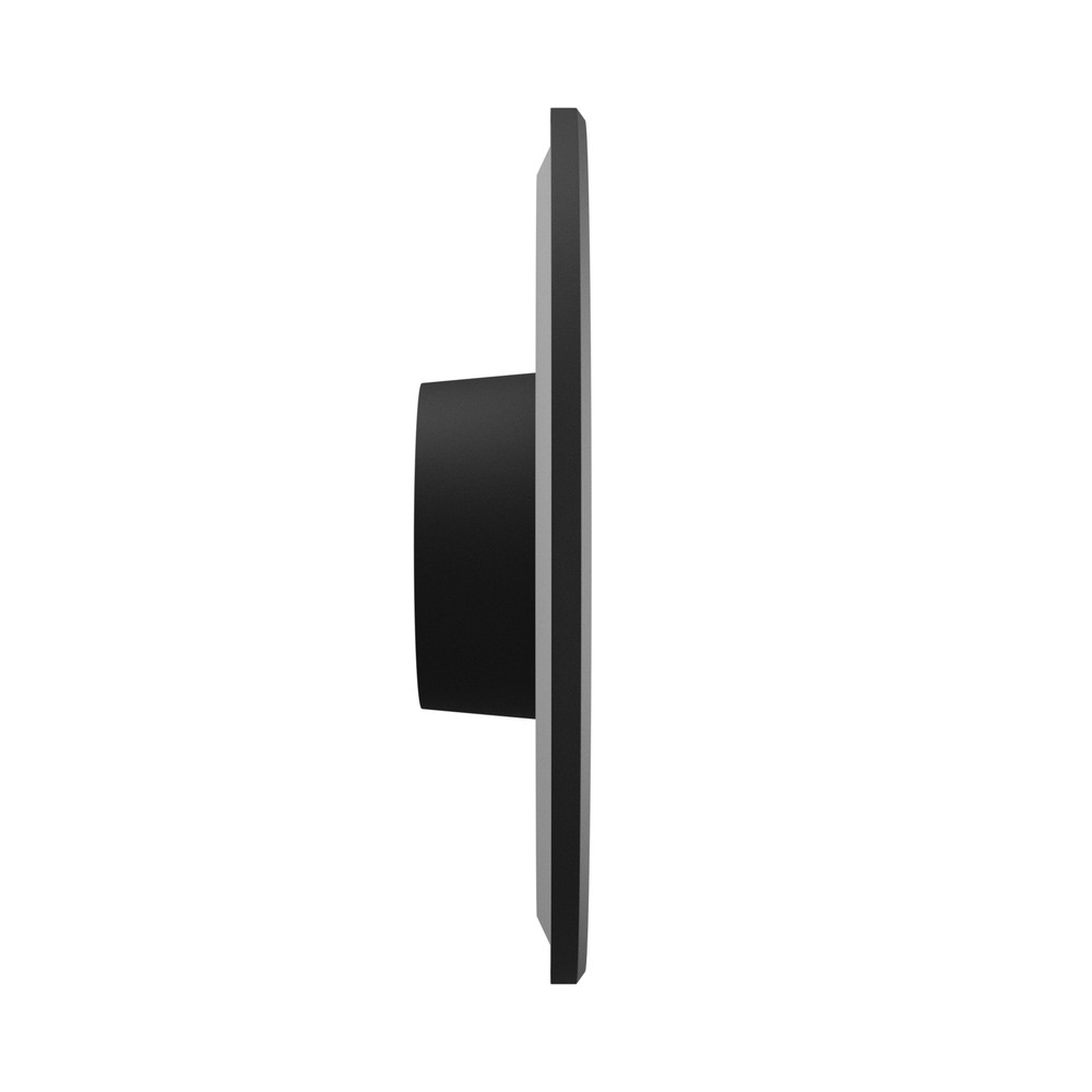 Piatta 18W Sort Rundt Facadelampe - CCT, 230V, IP44, 250x47mm, 1800lm, RA80