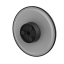 Piatta 18W Sort Rundt Facadelampe - CCT, 230V, IP44, 250x47mm, 1800lm, RA80
