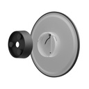 Piatta 18W Sort Rundt Facadelampe - CCT, 230V, IP44, 250x47mm, 1800lm, RA80