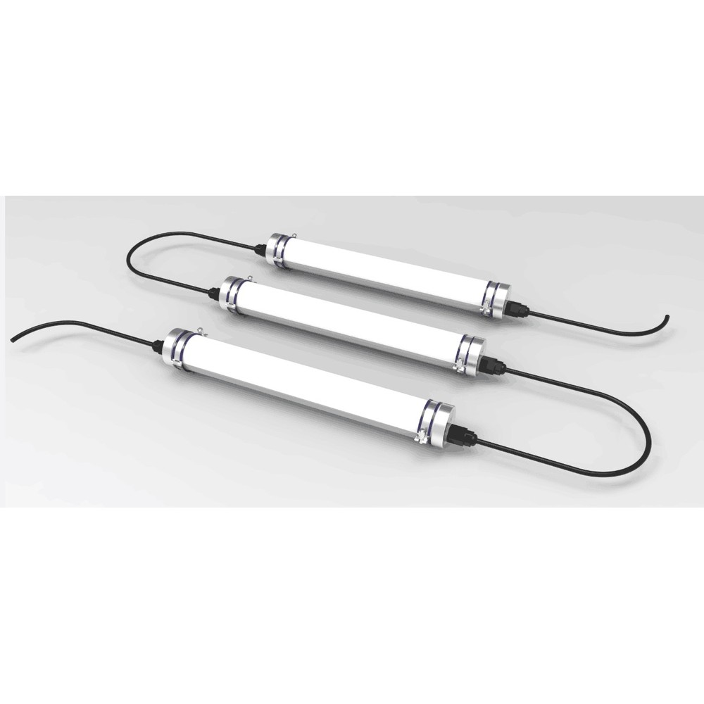 Dura66 60W LED armatur - 150 cm, IP66, Gennemfortrådet, IK10, 150lm/W