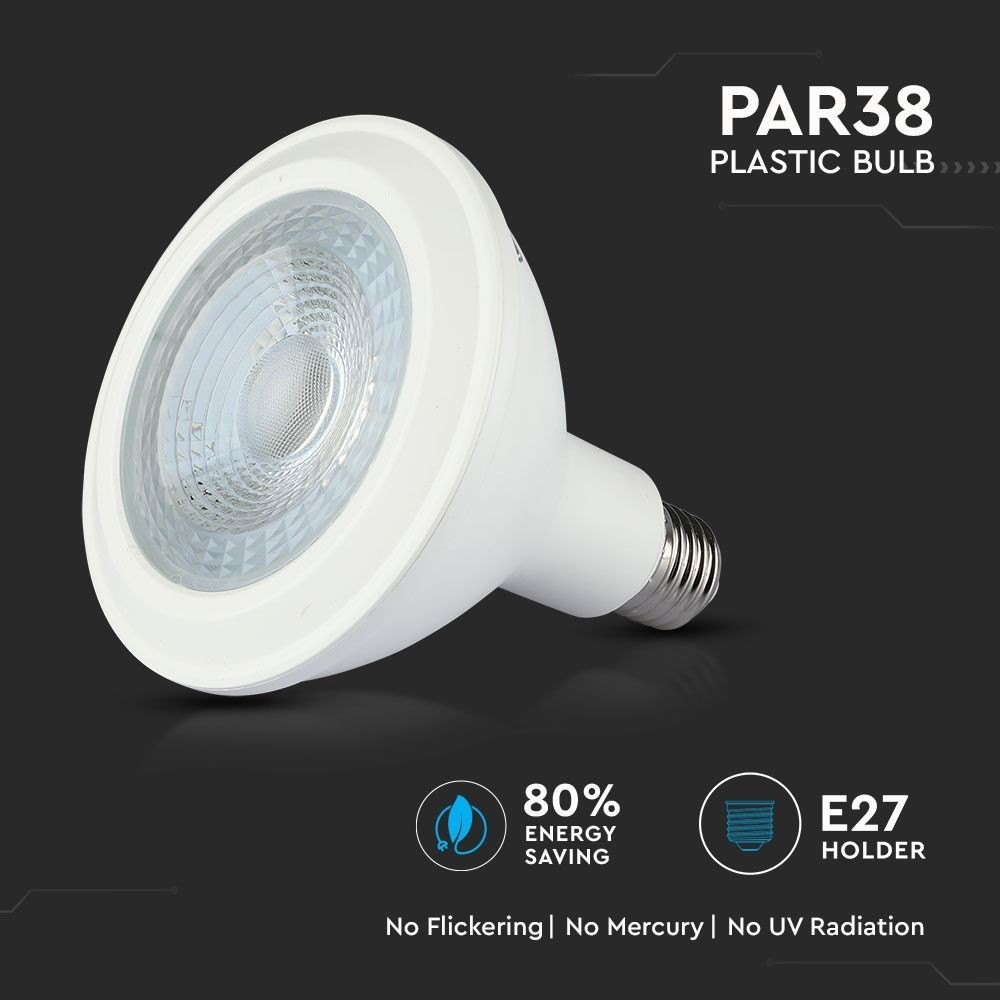 V-Tac 14W LED Spotpære - Samsung LED chip, PAR38, E27, 5 års garanti, 1100lm