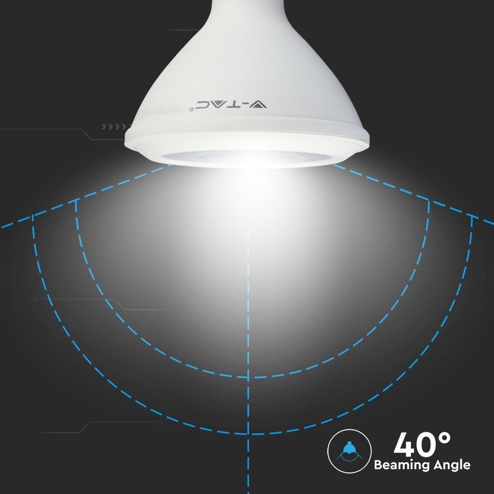 V-Tac 14W LED Spotpære - Samsung LED chip, PAR38, E27, 5 års garanti, 1100lm