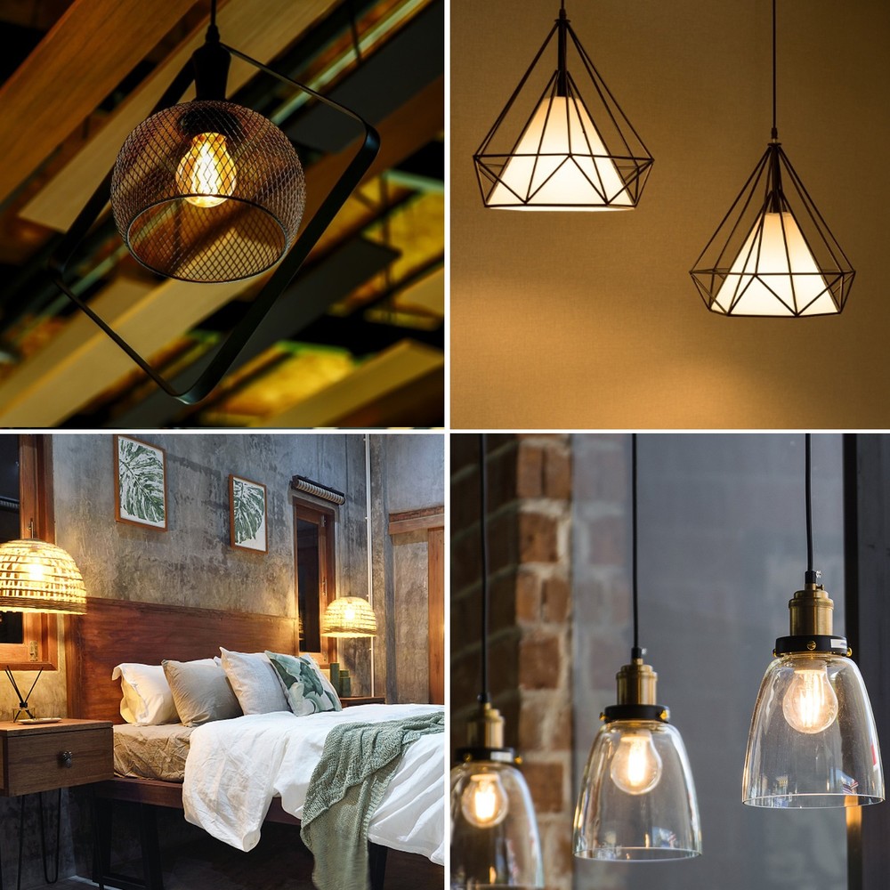 LED Filamentpære G45 E27 4W 2700K Klar - Erstatter 40W, 470lm, RA80, 3 års garanti.