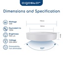 LED Filamentpære G45 E27 4W 2700K Klar - Erstatter 40W, 470lm, RA80, 3 års garanti.