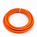Stofledning 2x0.75 mm², tekstil - 5 meter, 230V, Orange