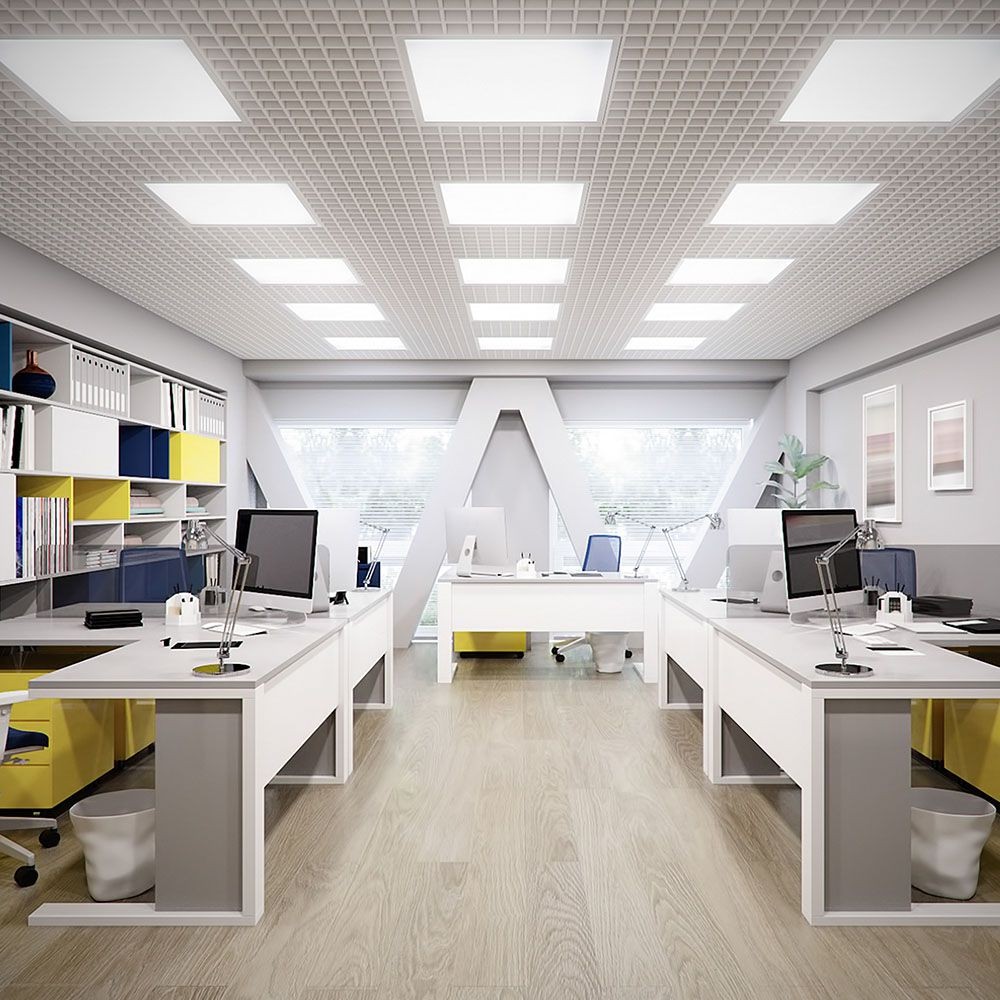 36W LED panel - 595x595mm, 6400K, 8 stk/pakke, 120 lm/watt, V-Tac Pro serie - 5 års garanti