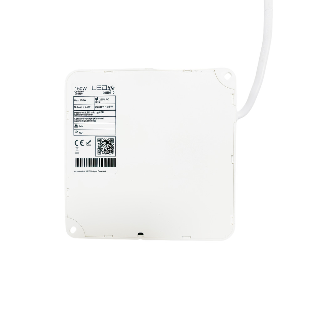 Zigbee 150W strømforsyning - Hue kompatibel, 24V DC, 6,25A, IP20, indendørs brug