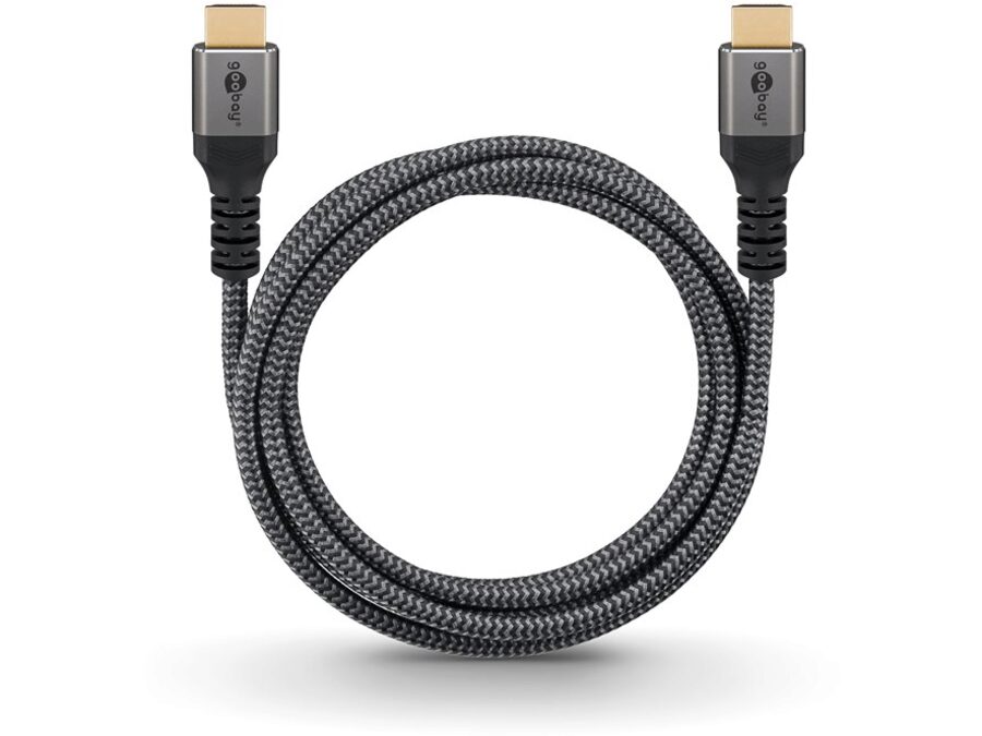 Ultra High Speed HDMI 2.1 Tekstilkabel - 2xHDMI han (1m)