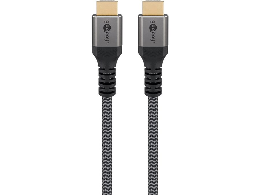 Ultra High Speed HDMI 2.1 Tekstilkabel - 2xHDMI han (1m)